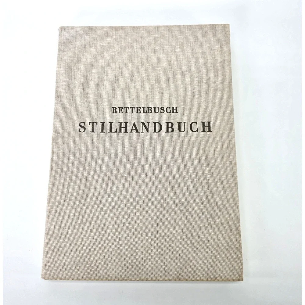 1979 Ernst Rettelbusch Stilhandbuch German Hardcover Art‎ Book Julius Hoffmann